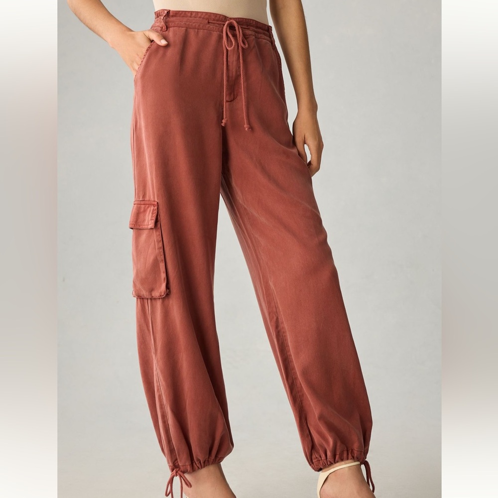 Anthropologie On The Road Rust Cargo Jogger Pants